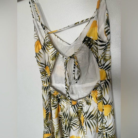 Lush white dress with lemon print, small - Picture 7 of 14